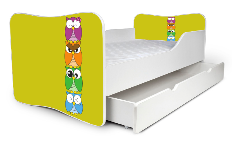 Detská posteľ Sova + šuflík